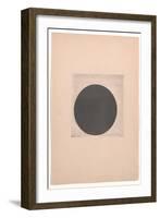 Black Circle for from Cubism and Futurism to Suprematism: A New Realism in Painting , 1916 (Letterp-Kazimir Severinovich Malevich-Framed Giclee Print