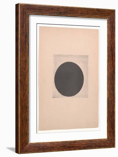 Black Circle for from Cubism and Futurism to Suprematism: A New Realism in Painting , 1916 (Letterp-Kazimir Severinovich Malevich-Framed Giclee Print