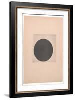 Black Circle for from Cubism and Futurism to Suprematism: A New Realism in Painting , 1916 (Letterp-Kazimir Severinovich Malevich-Framed Giclee Print