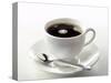 Black Coffee in a White Cup-Klaus Arras-Stretched Canvas