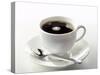 Black Coffee in a White Cup-Klaus Arras-Stretched Canvas
