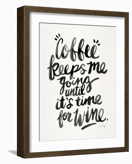 Black Coffee Wine-Cat Coquillette-Framed Giclee Print