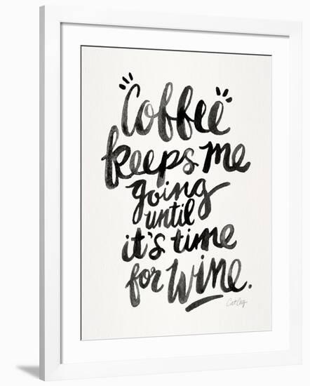 Black Coffee Wine-Cat Coquillette-Framed Giclee Print