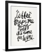 Black Coffee Wine-Cat Coquillette-Framed Giclee Print