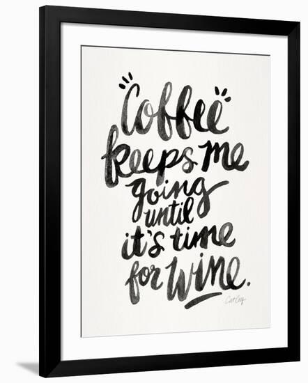 Black Coffee Wine-Cat Coquillette-Framed Giclee Print