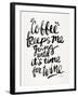 Black Coffee Wine-Cat Coquillette-Framed Giclee Print