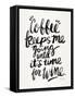 Black Coffee Wine-Cat Coquillette-Framed Stretched Canvas