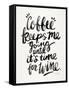 Black Coffee Wine-Cat Coquillette-Framed Stretched Canvas