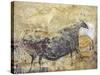 Black Cow Cave Painting at Lascaux-null-Stretched Canvas