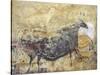 Black Cow Cave Painting at Lascaux-null-Stretched Canvas