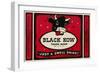 Black Cow Drink Label-null-Framed Art Print