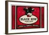 Black Cow Drink Label-null-Framed Art Print