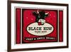 Black Cow Drink Label-null-Framed Premium Giclee Print