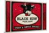 Black Cow Drink Label-null-Mounted Premium Giclee Print