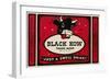 Black Cow Drink Label-null-Framed Giclee Print