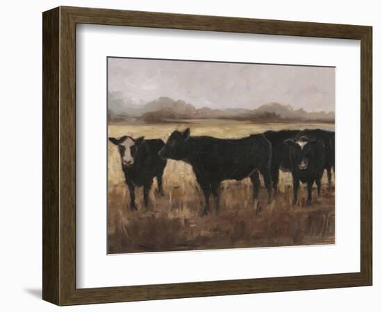 Black Cows I-Ethan Harper-Framed Art Print