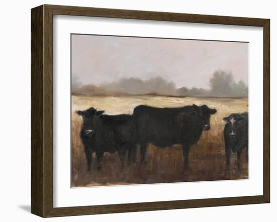 Black Cows I-Ethan Harper-Framed Art Print