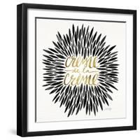 Black-CremeDeLaCreme-artprint-Cat Coquillette-Framed Giclee Print