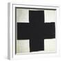 Black Cross-Kasimir Malevich-Framed Giclee Print