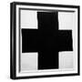 Black Cross-Kasimir Malevich-Framed Giclee Print