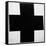 Black Cross-Kasimir Malevich-Framed Stretched Canvas