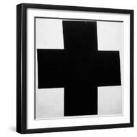 Black Cross-Kasimir Malevich-Framed Giclee Print