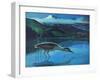 Black Crowned Night Heron-Stan Galli-Framed Giclee Print