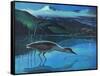 Black Crowned Night Heron-Stan Galli-Framed Stretched Canvas