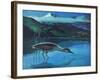 Black Crowned Night Heron-Stan Galli-Framed Giclee Print