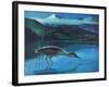 Black Crowned Night Heron-Stan Galli-Framed Giclee Print