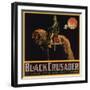 Black Crusader - Azusa, California - Citrus Crate Label-Lantern Press-Framed Art Print