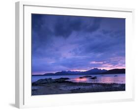 Black Cuillins Range from the Shores of Loch Eishort, Isle of Skye, Inner Hebrides, Scotland-Patrick Dieudonne-Framed Photographic Print