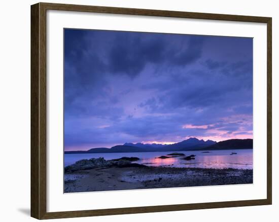 Black Cuillins Range from the Shores of Loch Eishort, Isle of Skye, Inner Hebrides, Scotland-Patrick Dieudonne-Framed Photographic Print