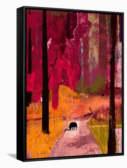 Black Dog, 2013-David McConochie-Framed Stretched Canvas