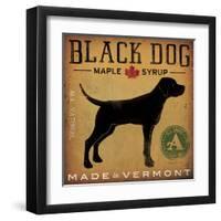 Black Dog at Show-Ryan Fowler-Framed Art Print