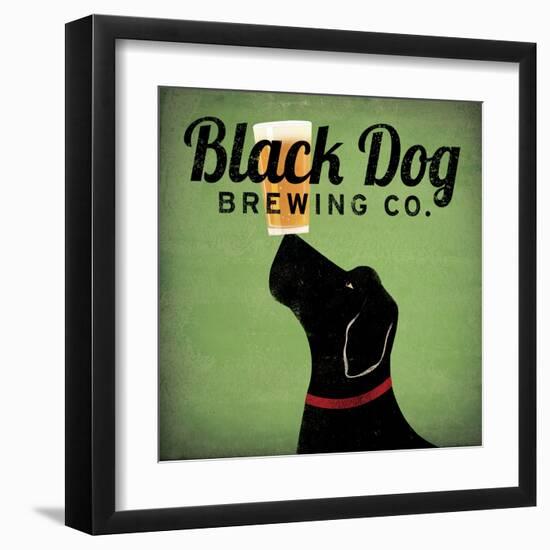 Black Dog Brewing Co on Green-Ryan Fowler-Framed Art Print