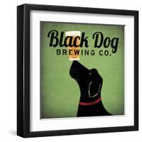 Black Dog Brewing Co on Green-Ryan Fowler-Framed Art Print