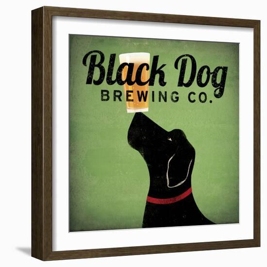 Black Dog Brewing Co on Green-Ryan Fowler-Framed Art Print