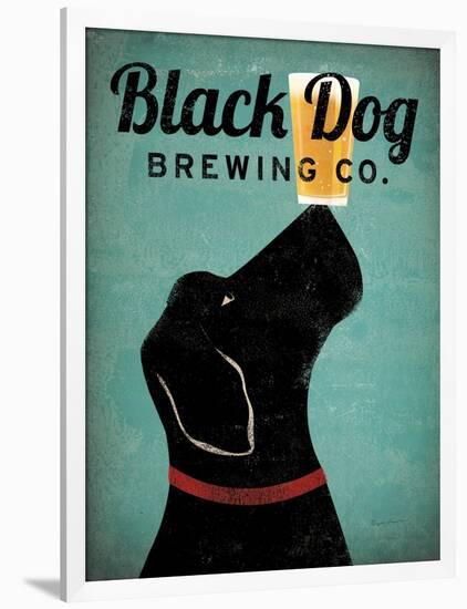 Black Dog Brewing Co v2-Ryan Fowler-Framed Art Print