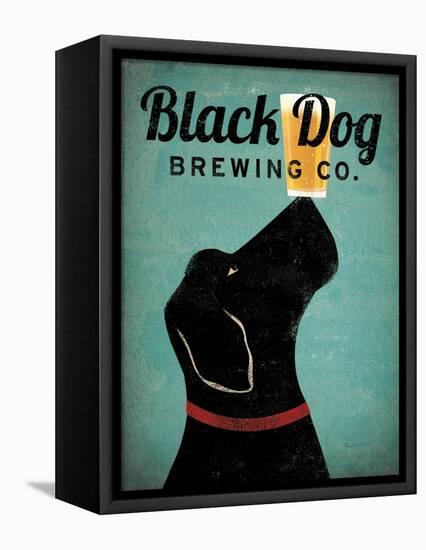 Black Dog Brewing Co v2-Ryan Fowler-Framed Stretched Canvas