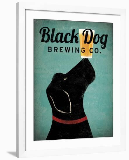 Black Dog Brewing Co v2-Ryan Fowler-Framed Art Print