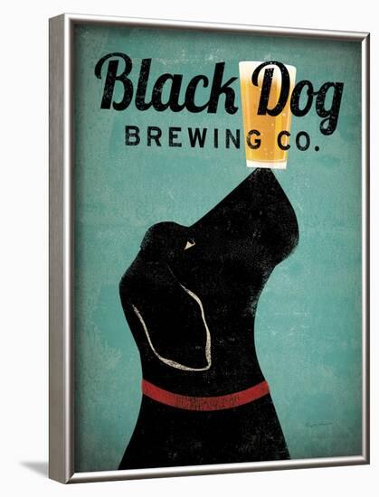 Black Dog Brewing Co v2-Ryan Fowler-Framed Art Print