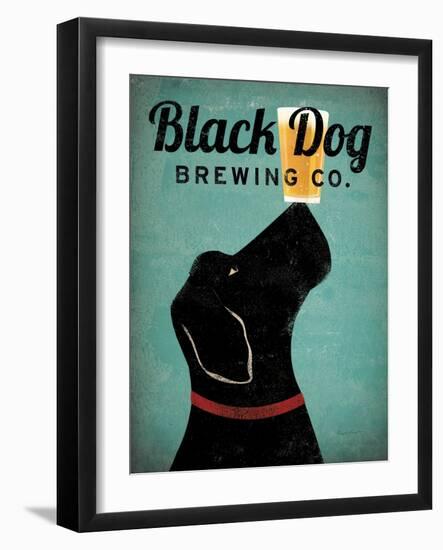 Black Dog Brewing Co v2-Ryan Fowler-Framed Art Print