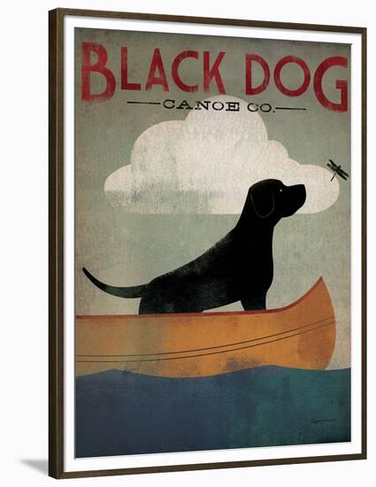 Black Dog Canoe-Ryan Fowler-Framed Premium Giclee Print