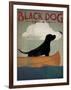 Black Dog Canoe-Ryan Fowler-Framed Art Print