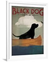 Black Dog Canoe-Ryan Fowler-Framed Art Print