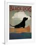 Black Dog Canoe-Ryan Fowler-Framed Art Print