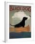 Black Dog Canoe-Ryan Fowler-Framed Art Print