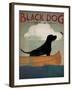 Black Dog Canoe-Ryan Fowler-Framed Art Print