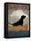 Black Dog Canoe-Ryan Fowler-Framed Stretched Canvas